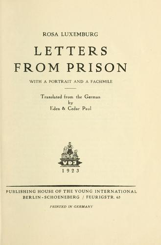 Briefe aus dem Gefängnis