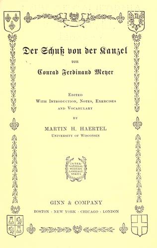 Der Schuß von der Kanzel