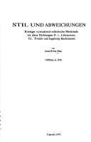 Die Dichtungen von Georg Trakl