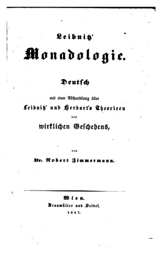 Leibnitz' Monadologie