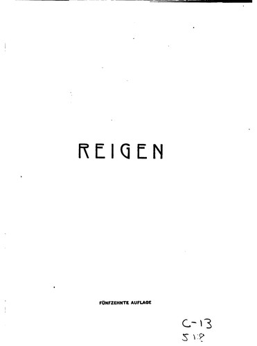 Reigen: Zehn Dialoge