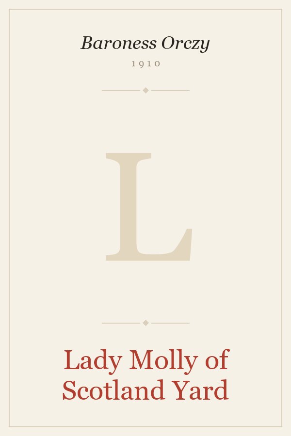 Lady Molly of Scotland Yard - Baroness Orczy