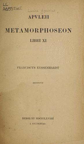 La metamorfosis, o, El asno de oro