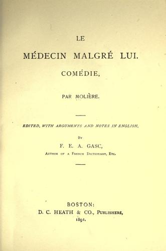Le Médecin malgré lui