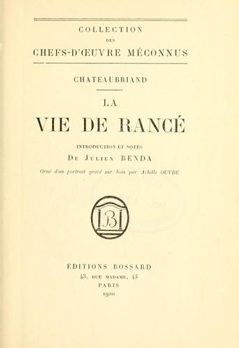 Vie de Rancé